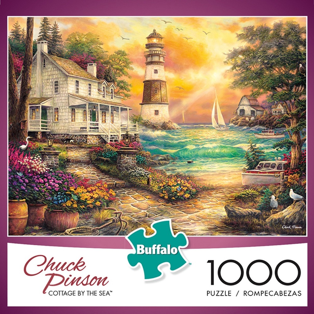 🧩 1000 Puzzle Cottage By The Sea Chuck Pinson Buffalo Puzzle